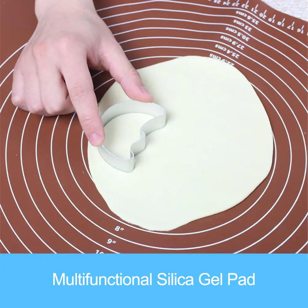 Cake Mat 1 Pc Super Big 50*40cm Non-stick Knead Dough Lace Rolling Silicone Baking Mat Cutting Fondant Pastry Sheet Pastry