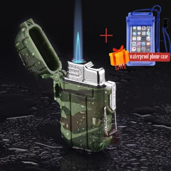 

Windpoof Waterproof Gas Lighter For Outdoor Camping Sports Butane refuelable Cigarett Smoking use GL034C