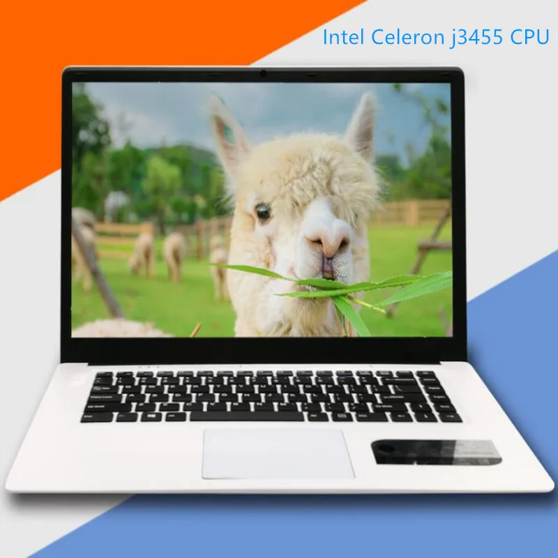 15,6 дюймовый ультратонкий ноутбук Intel Celeron J3455 cpu quad core 8G DDR3+ 1000G HDD Window 7/10 ноутбук компьютер