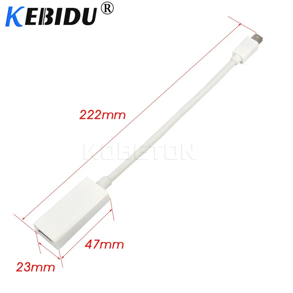Kebidumei горячий Thunderbolt Mini DisplayPort Адаптер DP к HDMI кабель для Apple Mac Air Pro телефонов|dp to hdmi