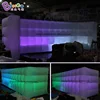 Customized 8x2.5x2.5M White Inflatable LED Lights Wall for Event Decoration / Inflatable Background Wall with LED Lighting Toys 4