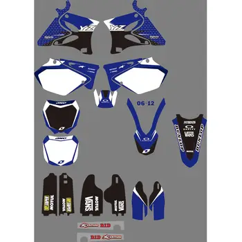 

Full Graphics Decals Stickers Motorcycle Background Custom Number Name 3M Matte For YAMAHA YZ125 YZ250 YZ 125 YZ 250 2002-2014