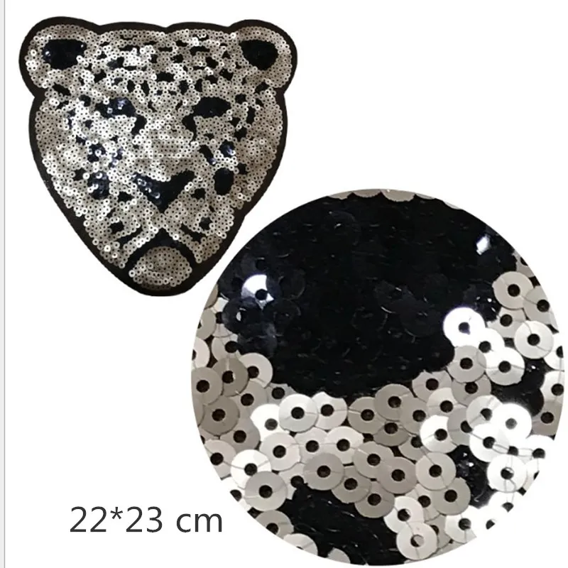 

Bead Embroidery Sequins Patch Lace Chapter Leopard Head Garment Accessories