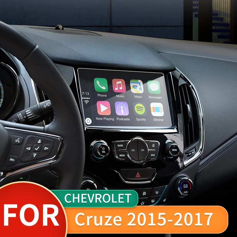 153x86mm Car Screen Sticker GPS Navigation Tempered Steel Protective Film For Chevrolet Cruze 2015 2016 2017 | Автомобили и