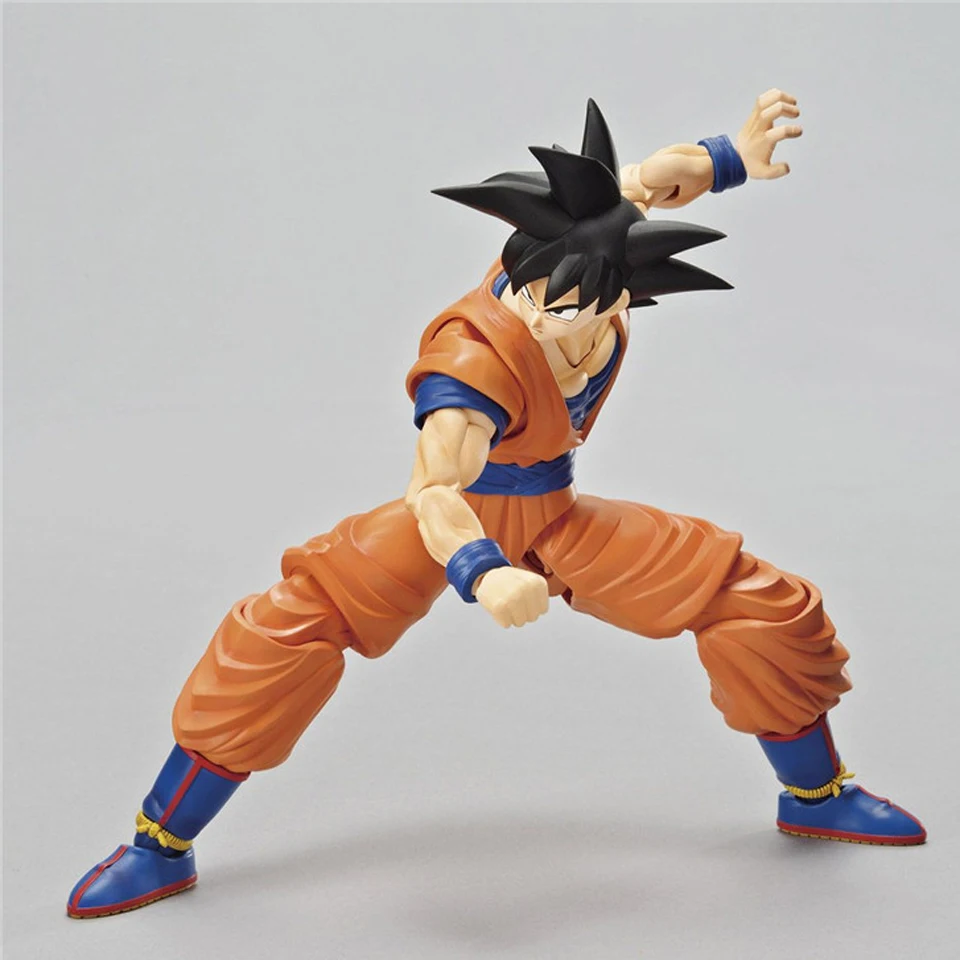 Tronzo Bandai собрать фигурки Dragon Ball и super Goku черные волосы подвижный ПВХ фигурку Модель Гоку, строительный мининабор, игрушки