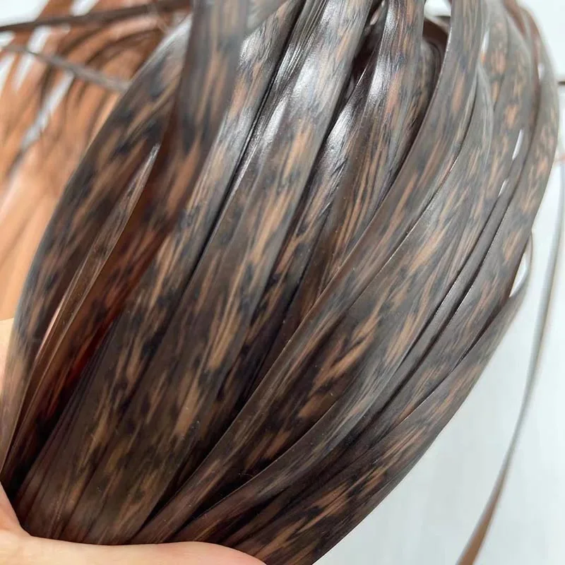 500g Coffee Chocolate gradient PE rattan weaving material plastic rattan for knit and repair chair table synthetic