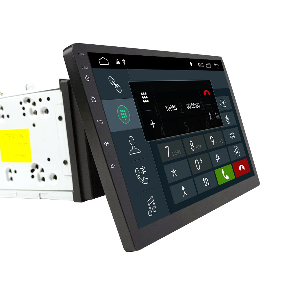 Eunavi 2 din 10 1 дюймов DSP TDA7851 Универсальный Android Автомобильный мультимедийный радио