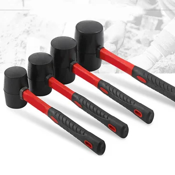 

8oz/12oz/16oz/24oz double-sided solid rubber head hand tool Woodworking tools hammer _WK