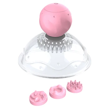 one-button start Breast Pump Nipple Suction Cups Tongue Lick Nipple Sucker Vibrator Breast Enlarge Massager Sex Toy for Woman 6