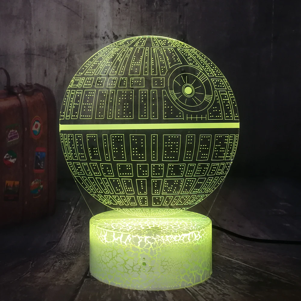 ilusión panel de acrílico de la serie de dibujos animados 3D Diseño Luz de noche LED lámpara de mesa vistoso ilusión panel de acrílico de la serie de dibujos animados 3D Diseño Luz de noche LED lámpara de mesa vistoso