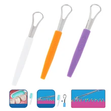 1 шт. скребок для языка многоразовый портативный из нержавеющей стали очиститель для полости рта щетка освежитель подметальные машины для взрослых гигиена полости рта уход