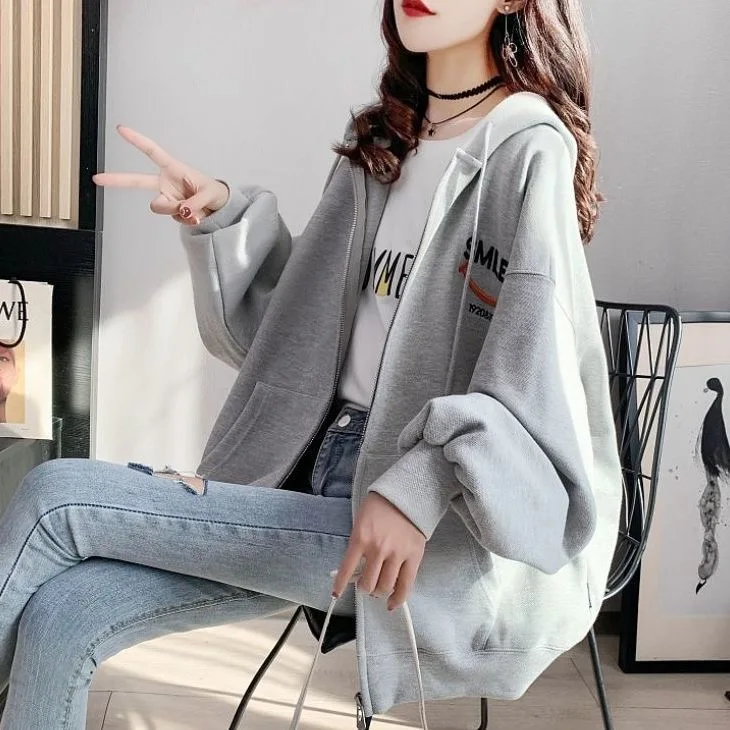 2021 New Long Sleeve Loose Large Big Plus Size Women Clothing Tops Hoody Ladies Sweatshirt Autumn Outfits Oversized Hoodies Coat cool sweatshirts