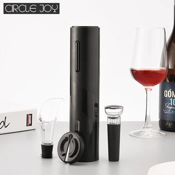 

CircleJoy 4in1 Wine Accessories Gift Set Electric Red Wine Bottle Opener Set Electric Corkscrew Wine Stopper For Smart Home Use