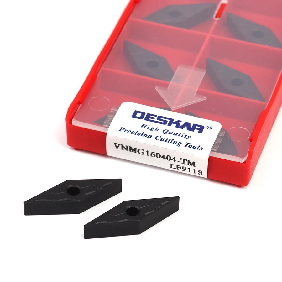 

10pcs VNMG160404 VNMG160408 TM LF9118 high hardness turning blade CNC lathe tool carbide inserts wear resistance for steel parts
