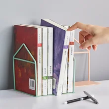 1 пара металлических кончиков для книг держатель для книг Настольный органайзер офисный стол держатель для книг Bookrack товары для дома