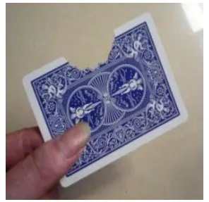 Bite Out Card Magic Tricks Stage Close Up Magia Street Funny Card Magie Mentalism Illusion Gimmick Props Appear Vanish Magica