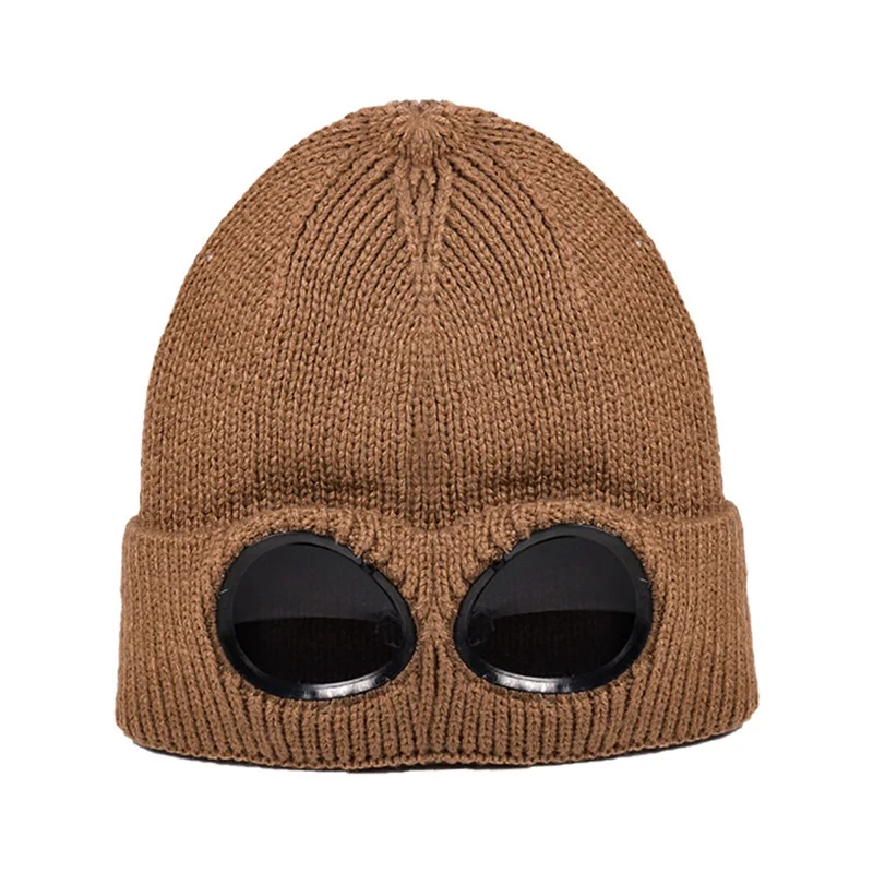 

Autumn And Winter Leisure Warm Windproof Mirror Plus Velvet Ski Hat Fluffy Warm Hat Cold Sports Cap Unisex