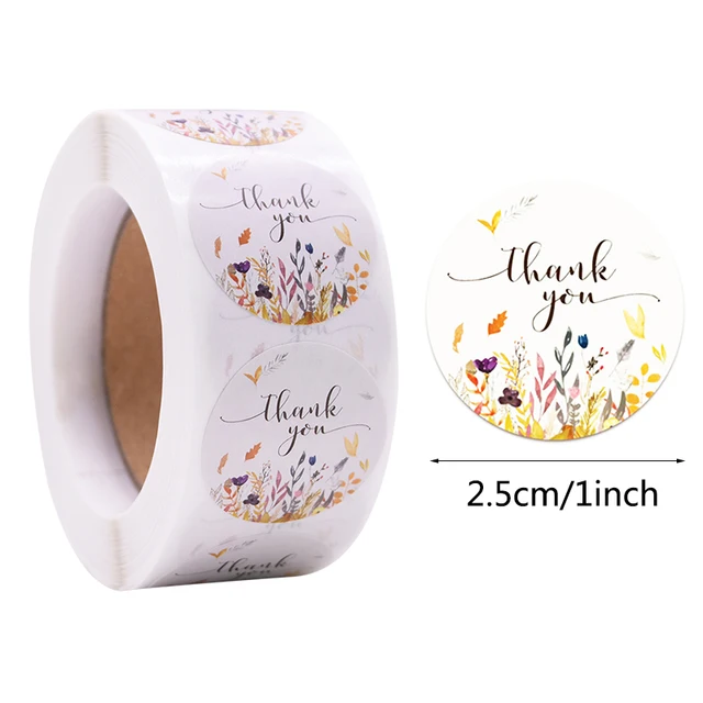 Gift Sealing Stickers 500pcs Thank You Love Design Diary Scrapbooking Stickers Festival Birthday Party Gift Decorations Labels C24