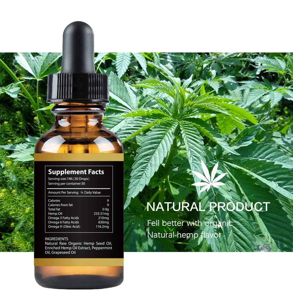 7000mg CBD Organic Hemp Seed Extract Hemp Seed Oil Bio-active Drop for Pain Relief reduce Sleep Anxiety Best Essence