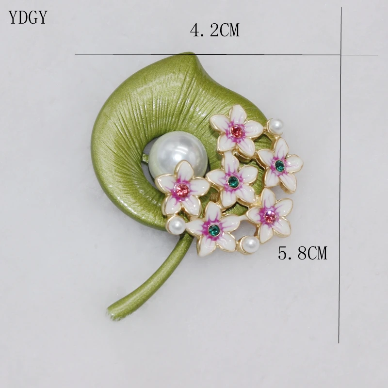 YDGYA новая простая эмалированная брошь для девочек с модной брошкой из Ретро сплава Калла цветок лилии