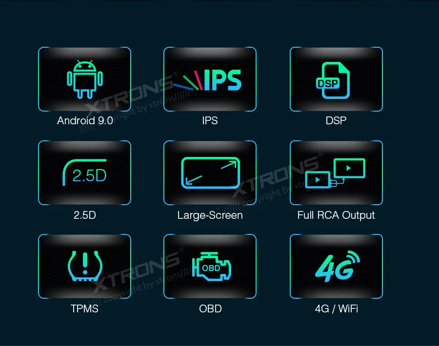 XTRONS 10,1 ''ips Android 9,0 DSP Автомобильный мультимедийный стерео радио плеер для HONDA CR-V CRV 2012 2013- gps навигация без DVD