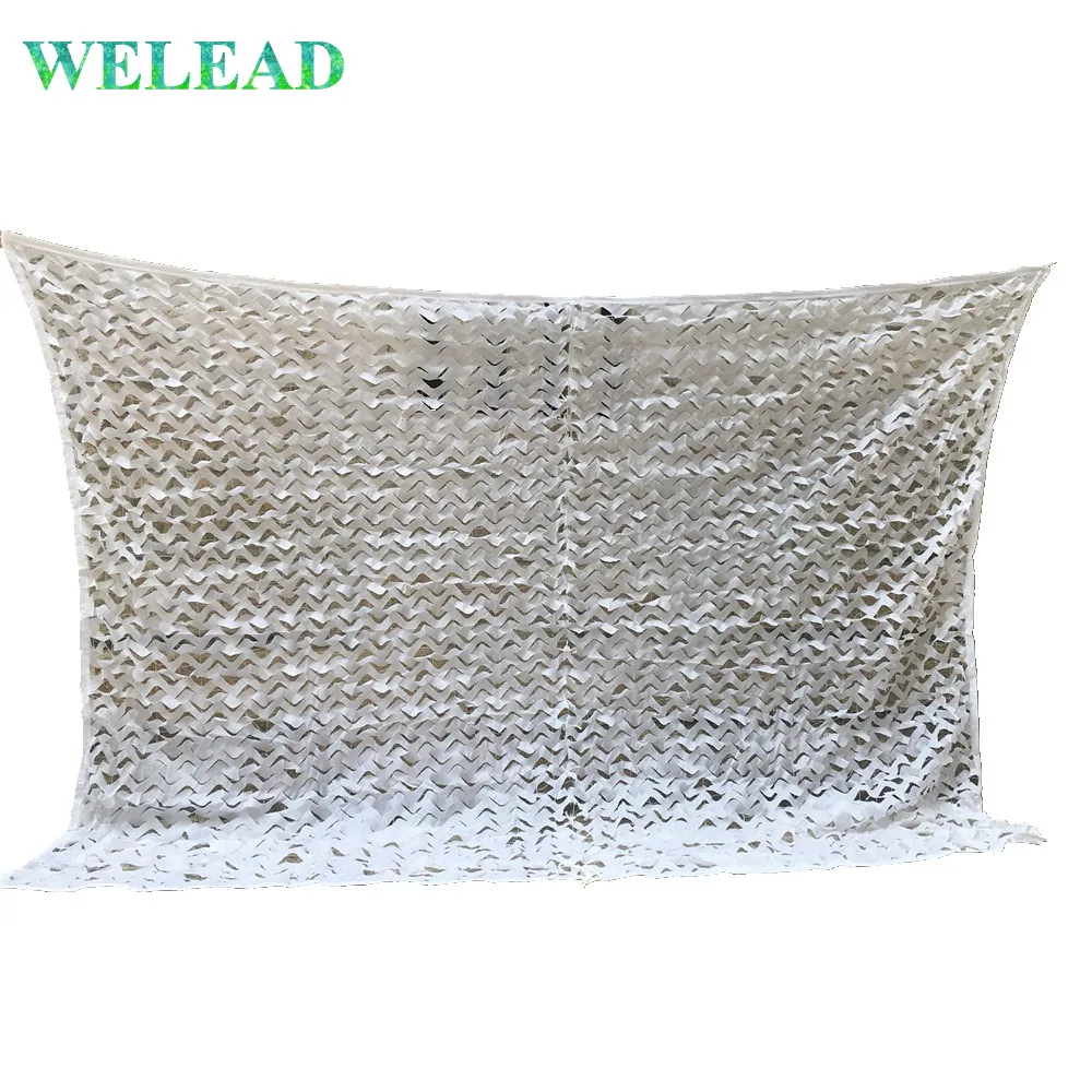 

WELEAD Large Size Reinforced Camouflage Nets Military White for Garden Shade Awnings Outdoor Yard Pergola Gazebo Hide Mesh Roof
