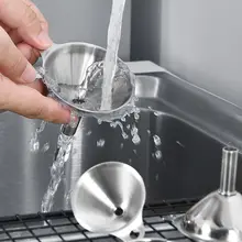 3 шт./компл. из нержавеющей стали Эфирная Воронка для масла многофункциональный воды специи бутылки вина фильтр для домашней кухни