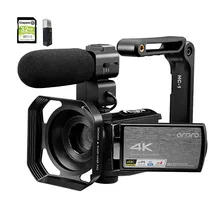 Videocamera videocamera digitale 4K per rugby, Ordro AE8 IR Night Vision WiFi v(camera con microfono scheda di memoria da 32GB