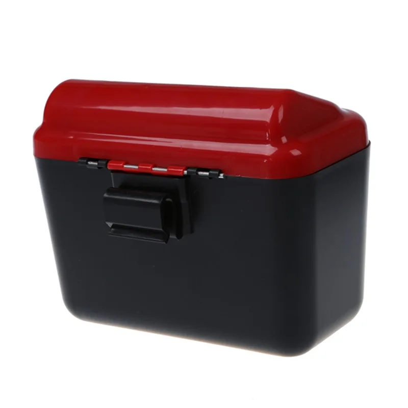 Mini Auto Car Vehicle Trash Rubbish Can Garbage Dust Case Holder Box Bins, Red