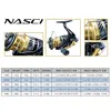 SHIMANO NASCI Spinning Fishing Reel 4+1BB Hagane Gear Larger Spool Capacity Max 11kg Drag X-Ship Saltewater Fishing Reels ► Photo 3/5