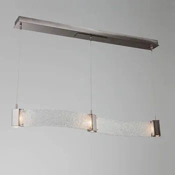 

Modern Long Bar Glass A Chandelier Designer Northern Europe Bar Counter To Work In An Office Studio Restaurant A Chandelier
