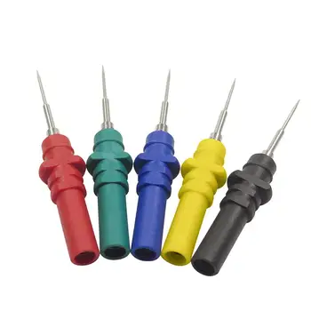 

5pcs Automotive Test Kit Test Probes Flexible Silicon Back Probe Pins&10*Needles