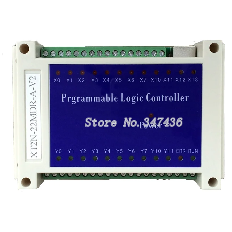 

PLC industrial control board FX2N AC220V supports online download monitoring touch screen text