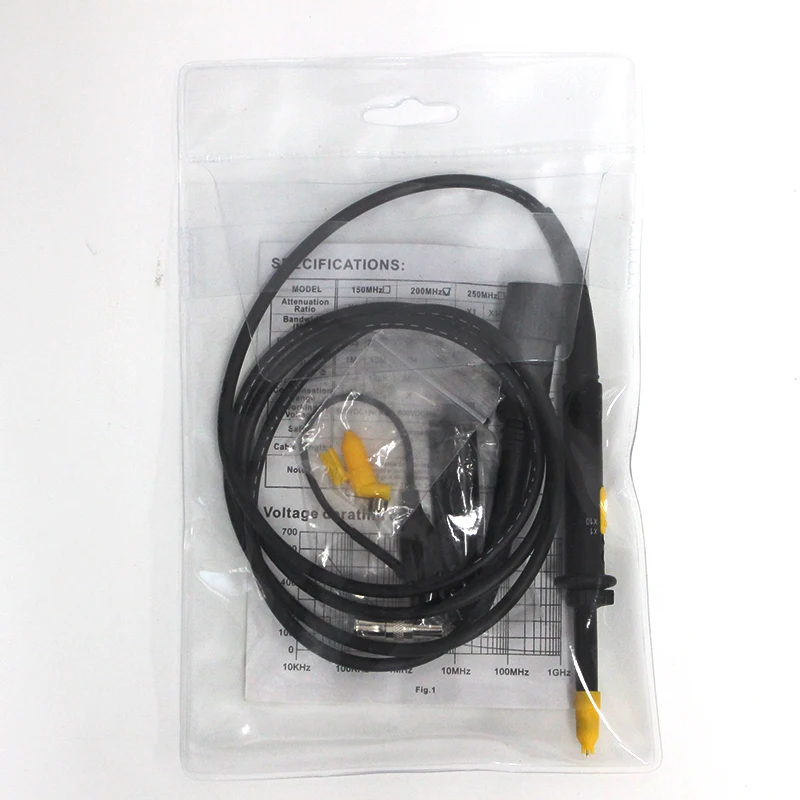 Цифровой Пробник осциллографа X1 X10 DC-100Mhz 600V Osciloscopio тестовые зонды для Tektronix HP PK8200