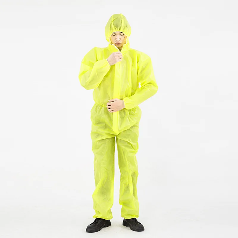 

Waterproof Anti-Acid Splash Chemical Protective Clothing One-piece Dustproof Clothes Paint Chemical Protective Cloth