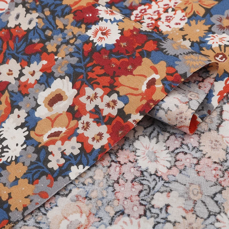 Floral Series Printed Twill Fabrics Cloth For DIY Sewing Baby&Child Quilting Bedsheet Clothes Skirt Textile Material Half Meter