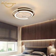 Ceiling-Fans Lights Control Ventilador Bedroom-Lamp-App Living-Room Modern Led-Cooling