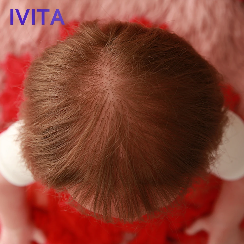 IVITA DS1803 ручная работа реалистиста кремния винил reborn Реалистичная кукла младенец