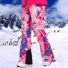 Векторные женские лыжные брюки, водонепроницаемые зимние брюки, уличные зимние спортивные теплые штаны для сноуборда, женские зимние лыжные брюки HXF70016