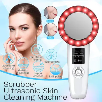 

6 in 1 Infrared Face Lifting Ultrasound Slimming Fat Burner Ultrasonic Body Massager Device Cavitation Face Beauty Machine