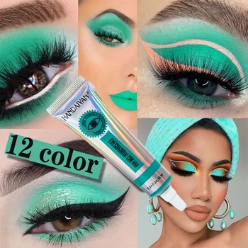 

12 colors matte color eyeshadow cream eyeshadow palette waterproof and not easy to fade eyeshadow cream multi-purpose eyeshadow