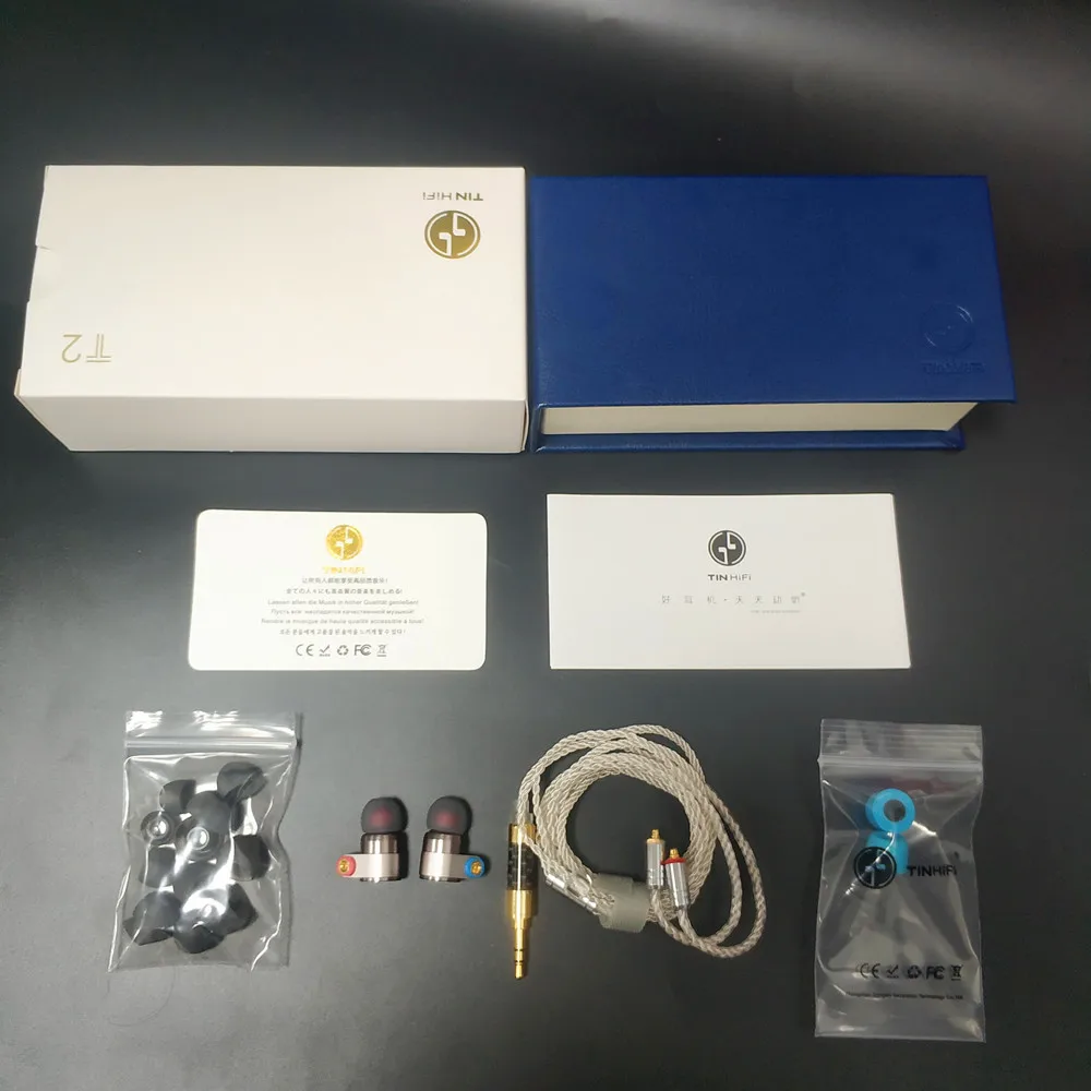 Оловянные аудионаушники двойной динамический привод HIFI бас наушники диджея