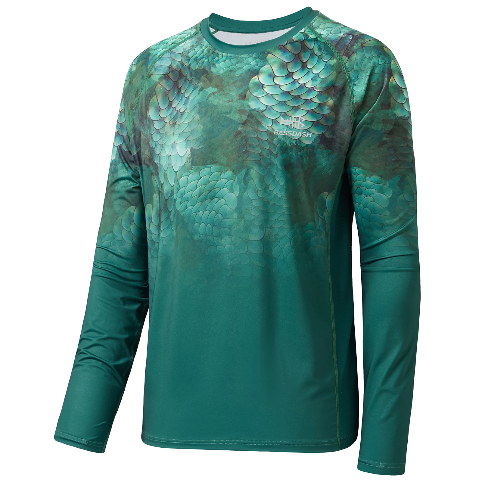 BASSDASH FS14M Men's Camo Gradient Performance Long Sleeve Fishing Shirt UPF50+ BASSDASH FS14M Men's Camo Gradient Performance Long Sleeve Fishing Shirt UPF50+