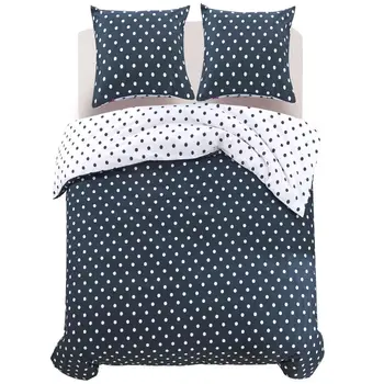 

Vidaxl part. Bedding Set polka dots 240x220/80x80 cm