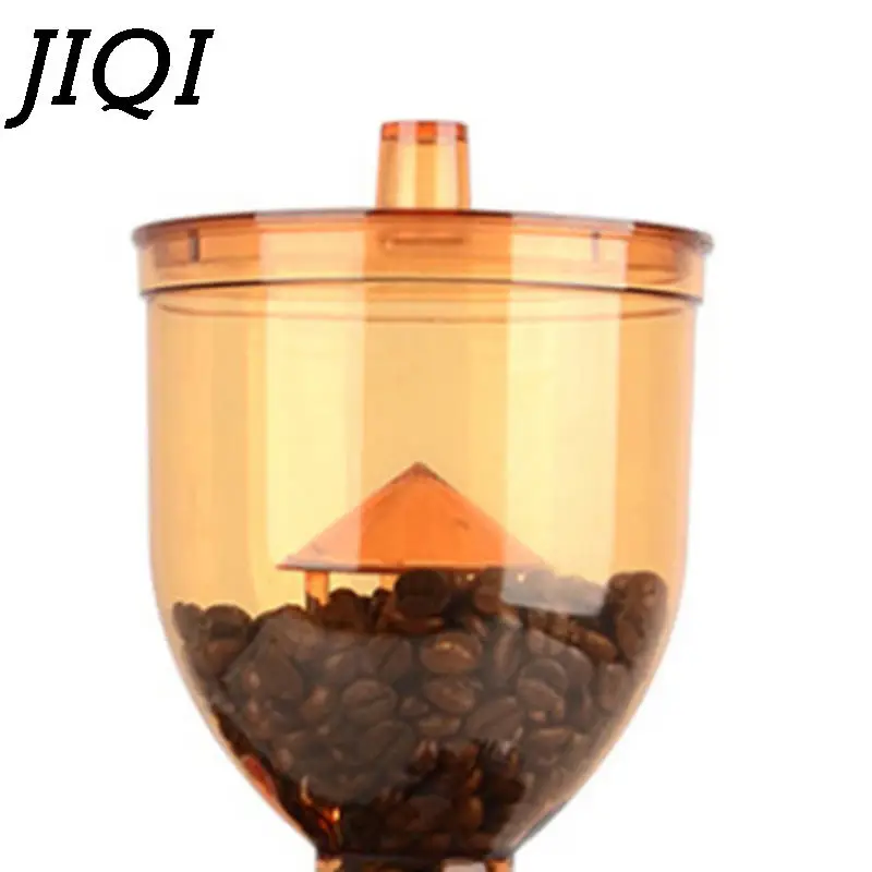 JIQI Coffee Bean Cabin Coffee grinder part 250g Capacity plastic Hopper with prevent Jump function 110V 220V