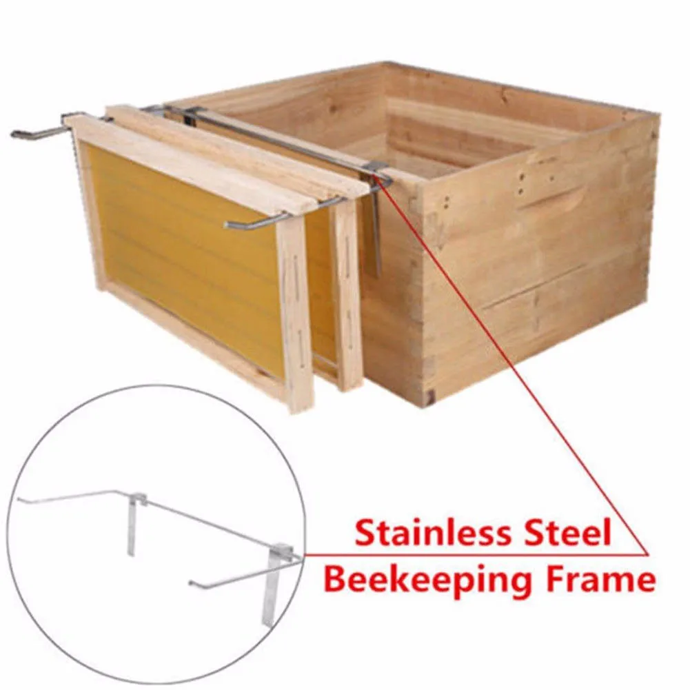 Серебряный из нержавеющей стали для пчеловодства Рамка Держатель пчелиный улей окунь без ржавчины инструмент JAN88