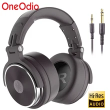 Oneodio Pro-50 Wired Studio Headphones Stereo Professional DJ Headphone with Microphone Over Ear Monitor Earphones Bass Headsets