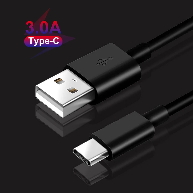 18W 3A Fast Charging Type C USB Charger Cable  For Samsung S21 S20 Ultra A50 A70 A51 A71 Note 20 10 Plus Xiaomi Huawei iPhone
