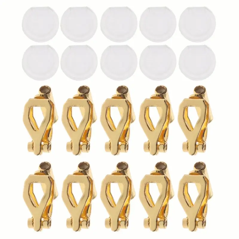 20Pcs Invisible Clip-on Earring Converters for Non Pierced Ears Jewelry  Findings 