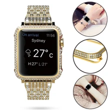 Тонкий чехол для часов для apple watch, чехол с бриллиантом с защитой экрана для iwatch 4 Amazon Ebay, горячая Распродажа для женщин